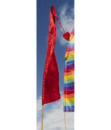 Fahne rot, L 1,5 m