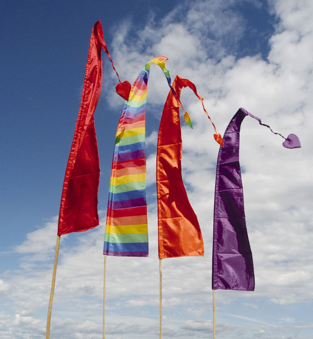 Fahne regenbogen, L 1,5 m