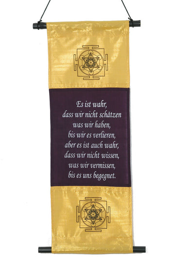 Spruchfahne "Merkaba Yantra"