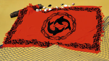 Sarong Delfin, rot