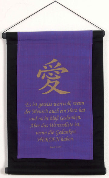 Spruchfahne "Es ist gewiss wertvoll..."