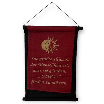 Spuchfahne "Die größte Illusion"...
