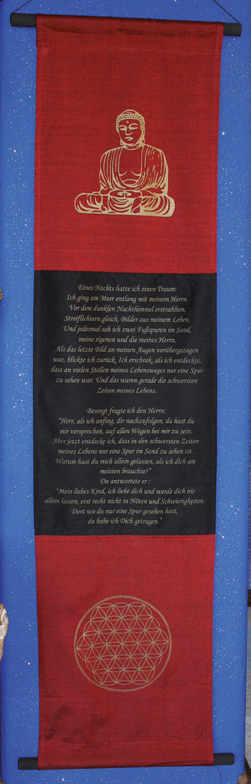 Spruchfahne "Eines Nachts hatte ich..."