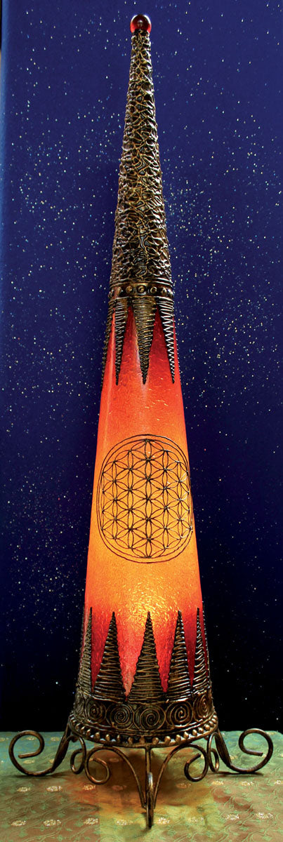 Kegellampe Blume des Lebens