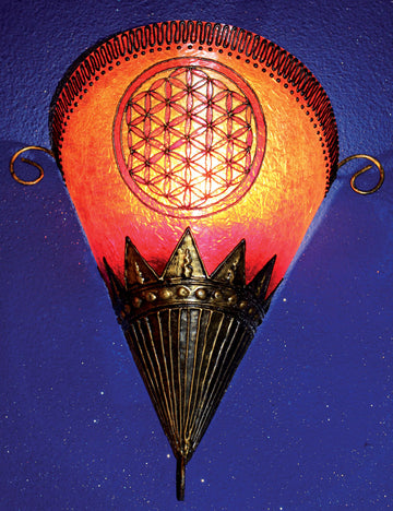 Wandlampe Blume des Lebens