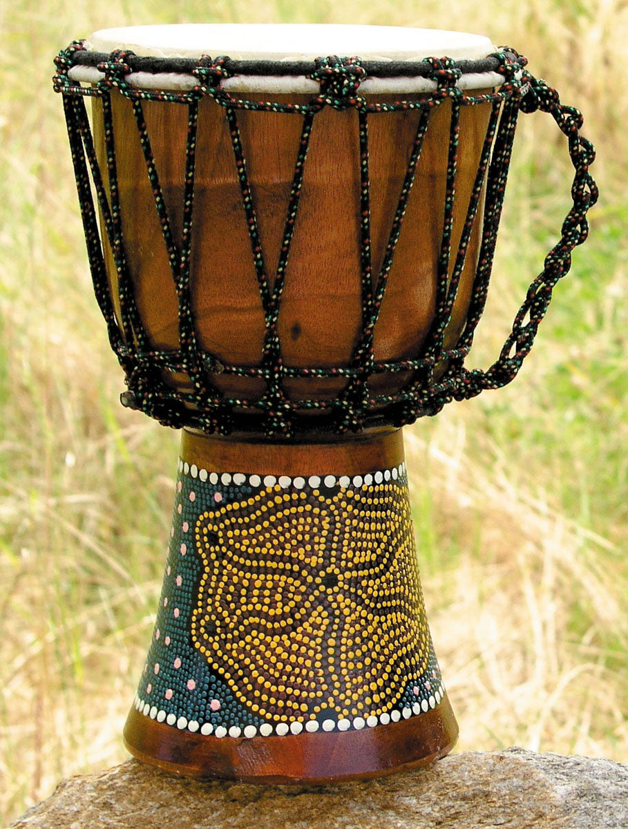 Djembe bemalt, H 30 cm