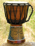 Djembe bemalt, H 30 cm