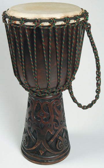 Djembe mit Tatoo, 40 cm