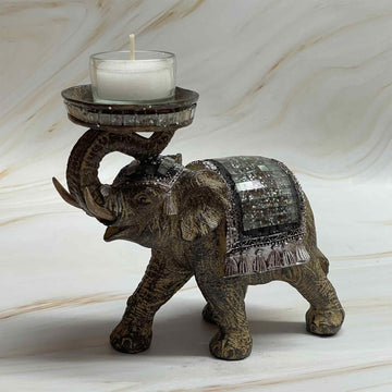Elefant mit Kerzenhalter