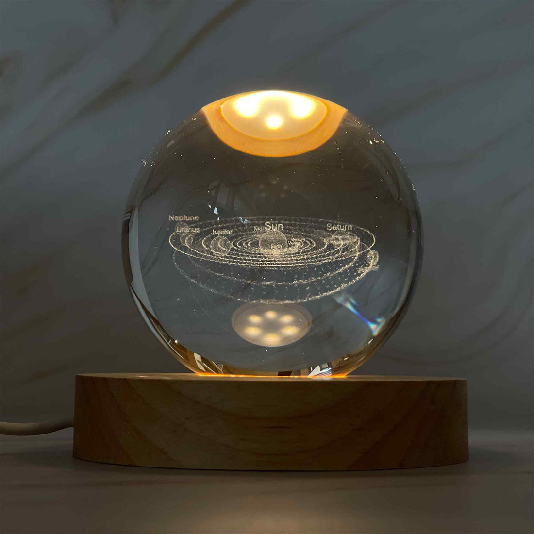 LED Kristallkugel "Universum"