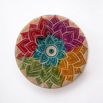 Stäbchenhalter Regenbogen Mandala