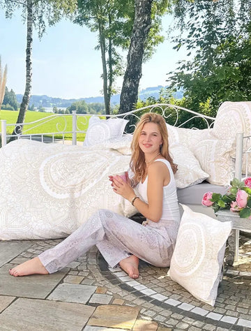 Bettbezug mit Kissen Silber-Gold Dream