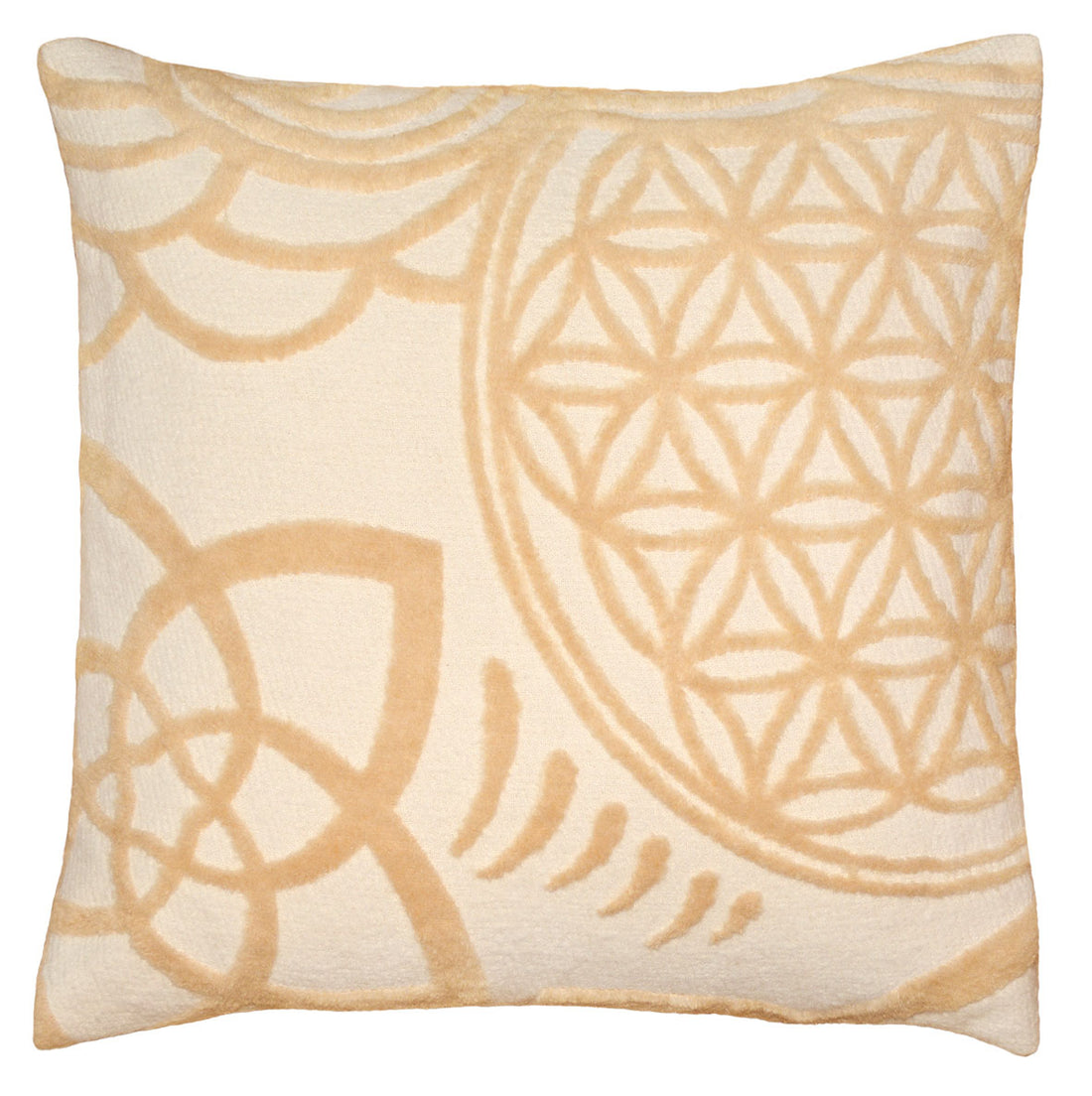 Kissen beige "Blume des Lebens"