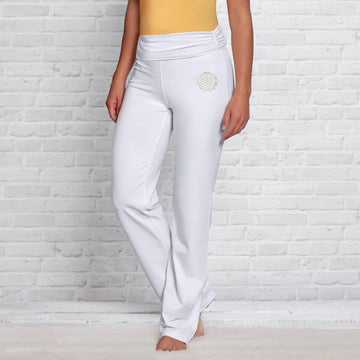 Yoga-Hose mit Umschlagbund