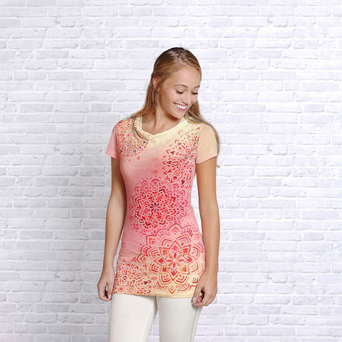 Longshirt "Mandala Aquarell"