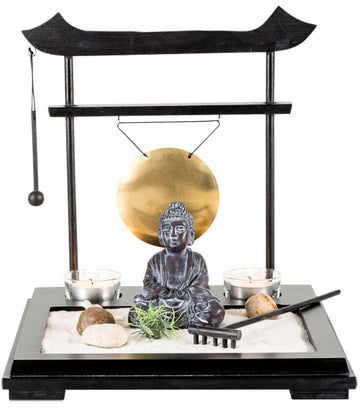 Zen-Garten Buddha mit Gong