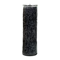 Schwarze Kerze im Glas, 100 Std