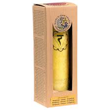 Duftkerze Stearin 3. Chakra 100 Stunden, Bergamotte-Zitrone-Grapefruit