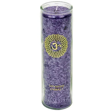 Duftkerze Stearin 7. Chakra 100 Stunden