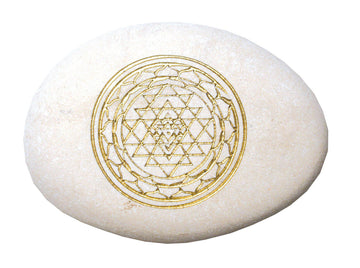 Fluss Stein Sri Yantra