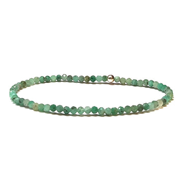 Armband Chrysoprase facettiert 2,5mm