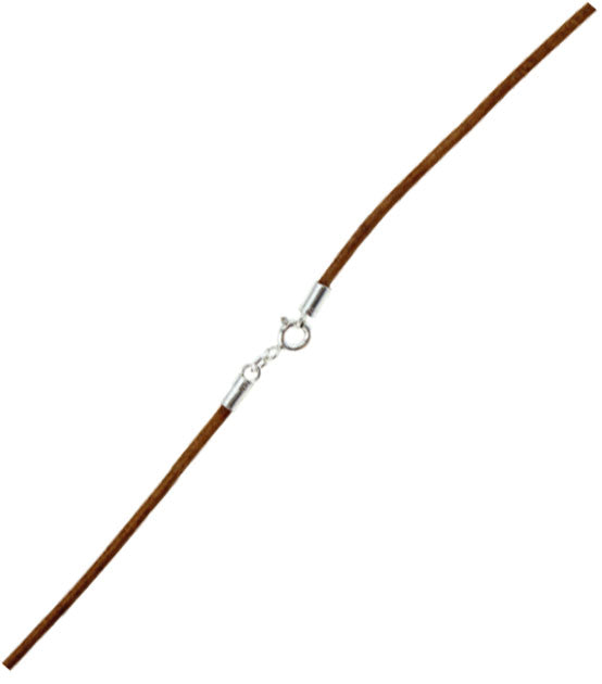 Lederband braun antik mit Verschluss, L 45 cm