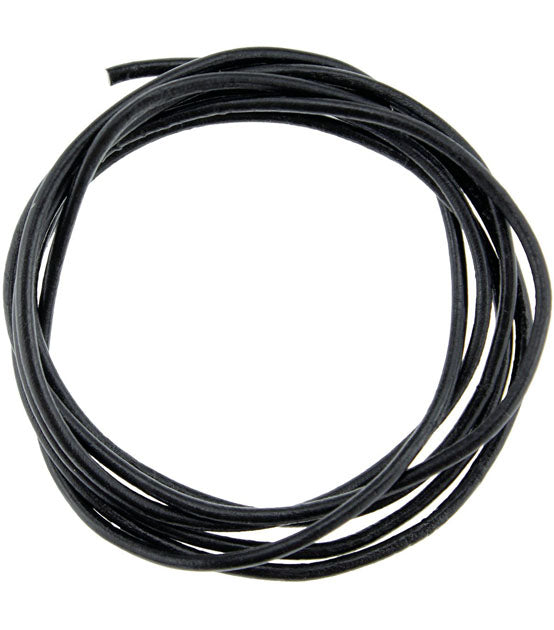 Lederband schwarz antik, L 100 cm