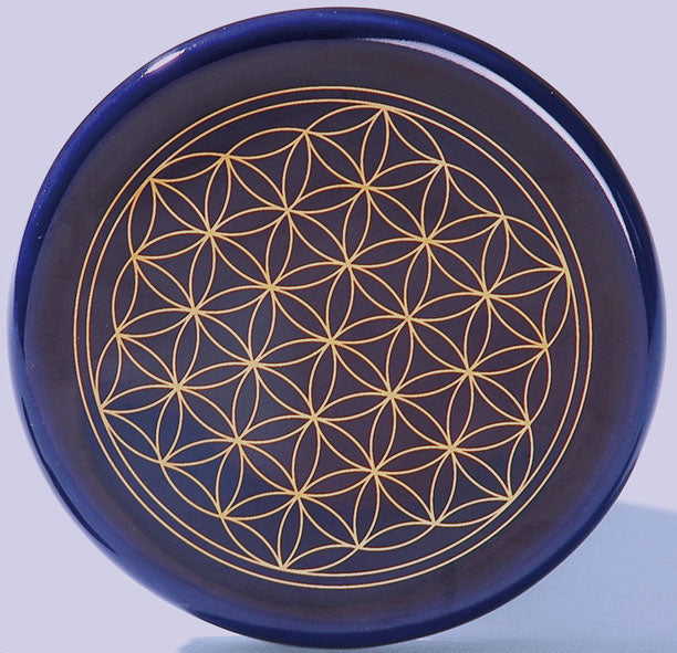 Keramikuntersetzer Blume des Lebens