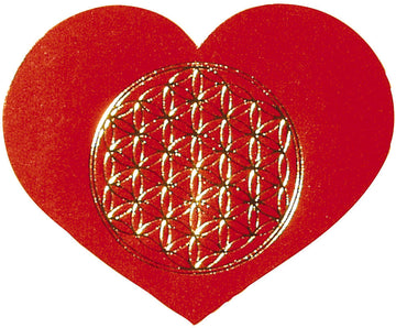 Aufkleber Blume des Lebens Herz