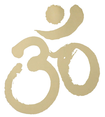 Aufkleber OM, gold, 7,5 cm