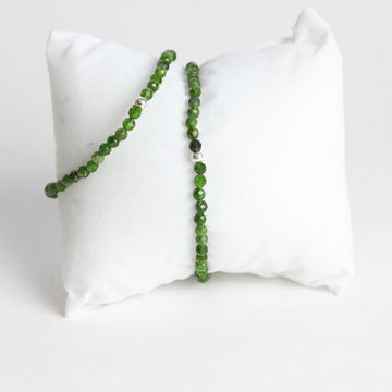 Facetten-Armband, Diopsid