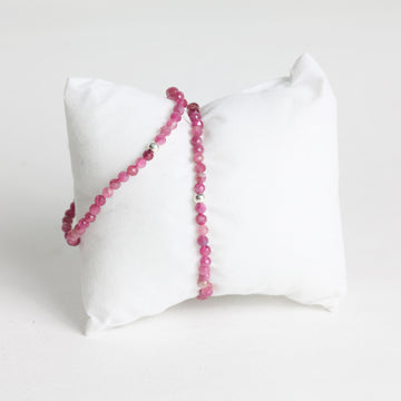 Facetten-Armband, Rosa Turmalin