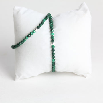 Facetten-Armband, Malachit