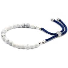 Howlith Edelstein Schnurarmband