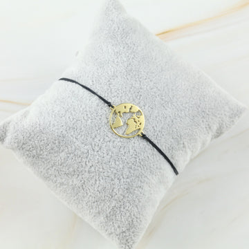 Armband Erde, 925 Sterling Silber, vergoldet