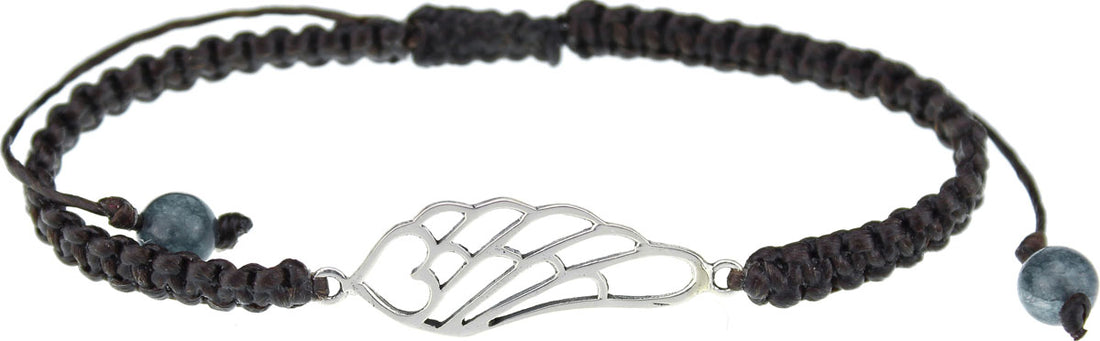 Makramee Armband Engelsflügel