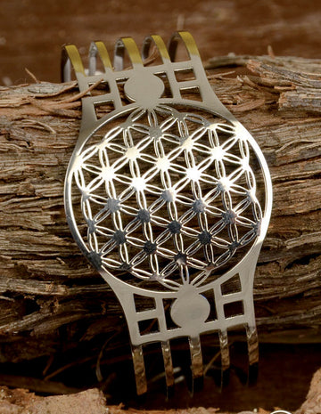 Armreif Blume des Lebens silber