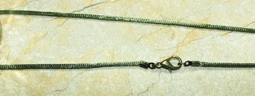 Seidenkordel moosgrün, 45 cm