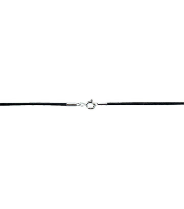 Lederband Schwarz mit Verschluss