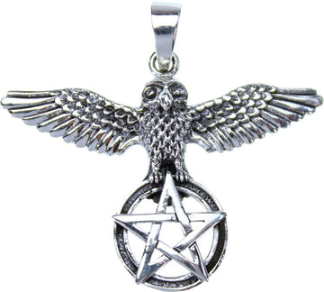 Anhänger Eulen - Pentagramm