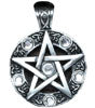 Anhänger "Pentagramm mit Steinen"