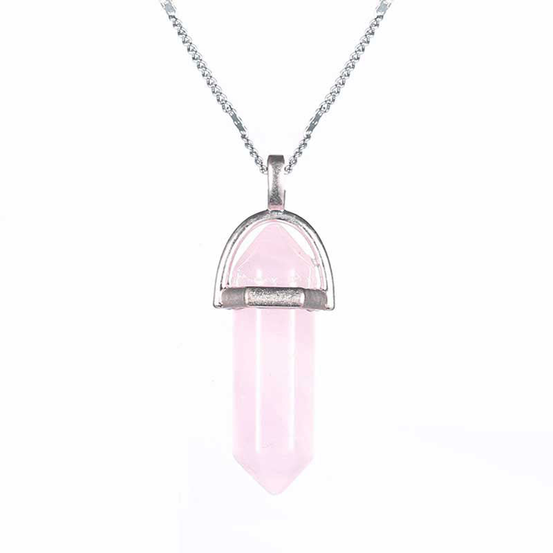 Kristallanhänger Rosenquarz