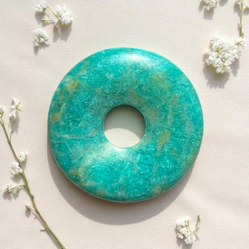 Donut "Amazonit", DM 3 cm