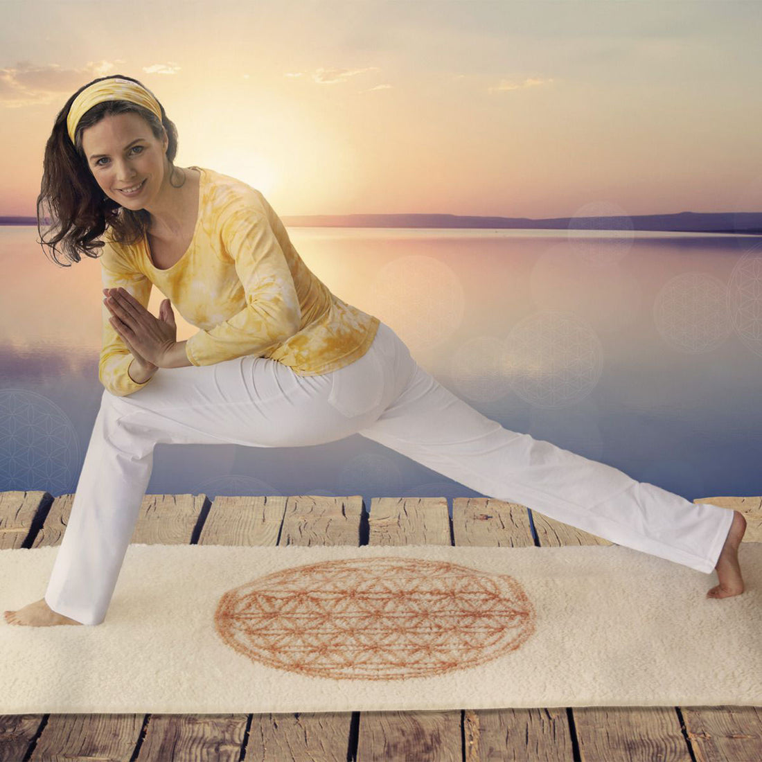 Yogamatte Blume des Lebens