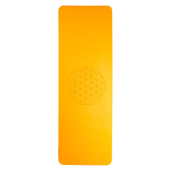 Yogamatte TPE Ecofriendly orange/grau
