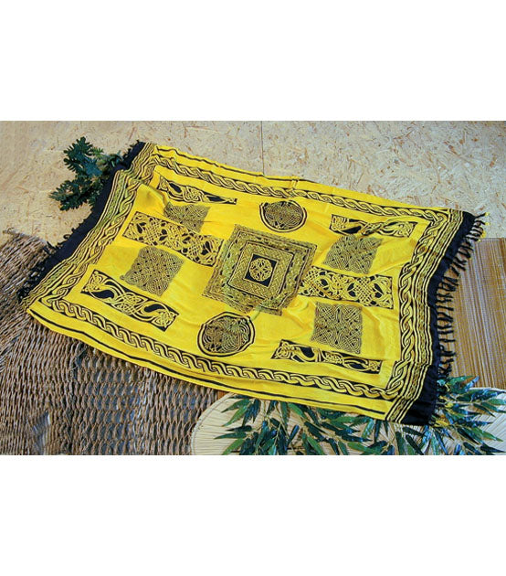 Sarong Keltische Ornamente, gelb
