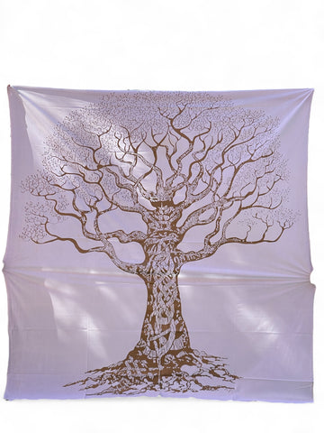 Tagesdecke "Legendenbaum", 240 x 210, Doppelbettüberwurf, Wandbehang