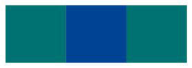 Hängematte, single, blau-grün-blau
