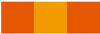Hängematte, doppelt, orange-gelb-orange