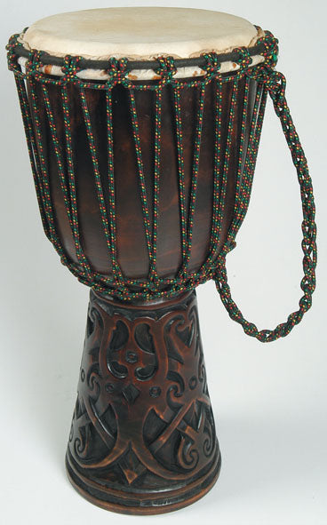 Djembe mit Tatoo, 40 cm